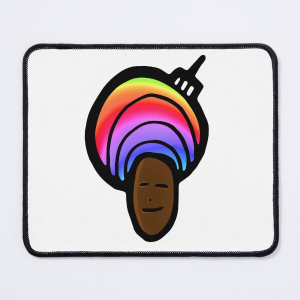 Item preview, Rainbow Afro Doodle Dude designed and sold by vandervisuals.