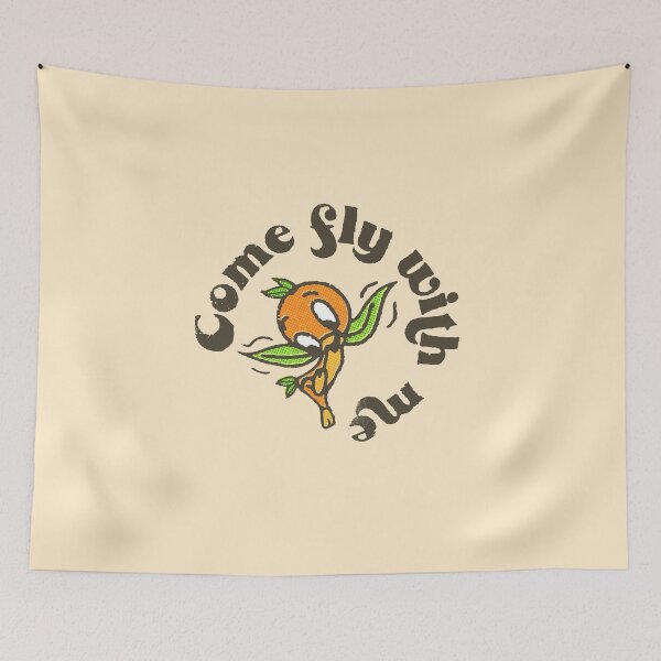 Item preview, Retro Orange Bird - come fly with me! designed and sold by Cammi Friederichs.