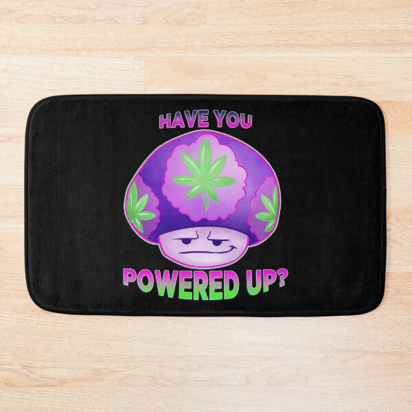 Item preview, Have You Powered Up? Cannabis Leaf Shroom Purple Kush designed and sold by Ginny Milling.