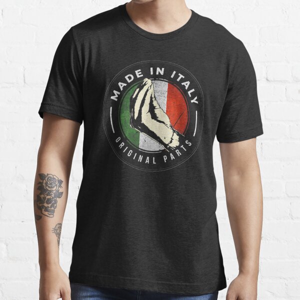 "Italian Hand Gesture with Italian Flag" T-shirt for Sale by favor