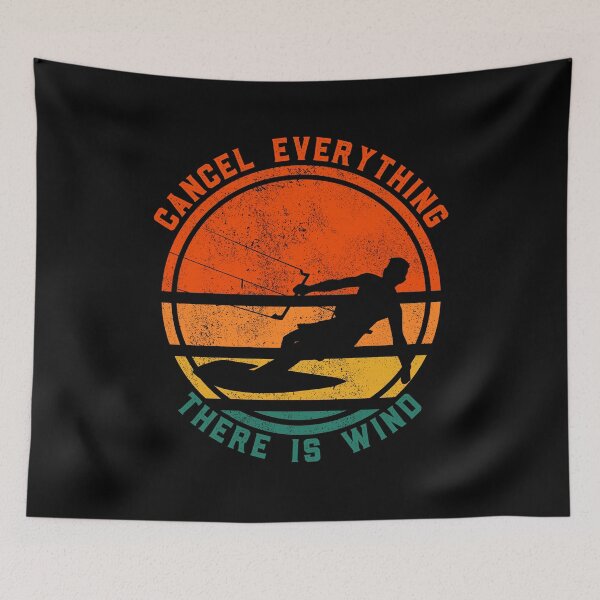 Item preview, Cancel Everything There Is Wind Funny Kitesurfing designed and sold by ZeitgeistStyle.