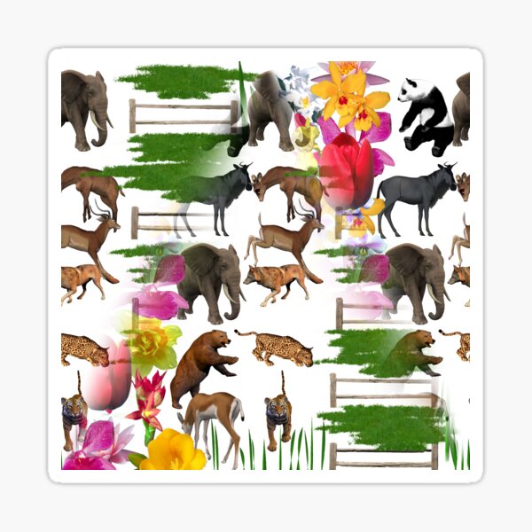 Zoo Animals Sticker