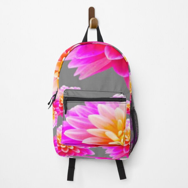 Item preview, PINK-PURPLE SPRING GARDEN DAHLIA FLOWERS GREY ART designed and sold by sharlesart.