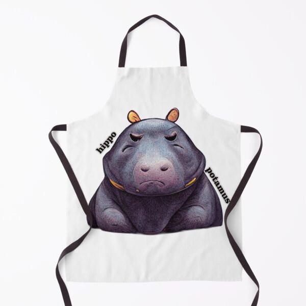Item preview, A large hippopotamus looking a bit perturbed. designed and sold by liana campbell.