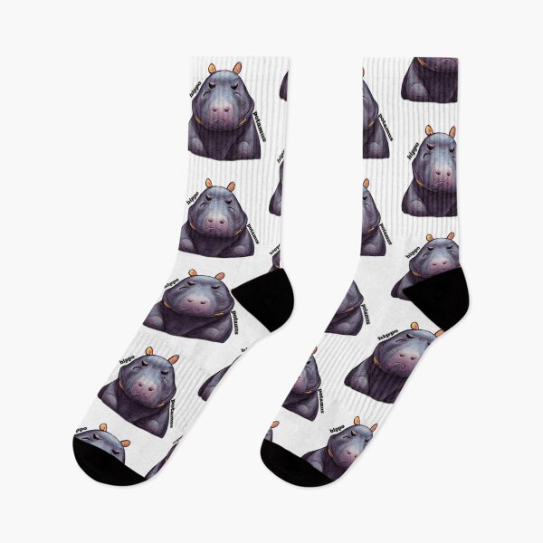 Item preview, A large hippopotamus looking a bit perturbed. designed and sold by liana campbell.