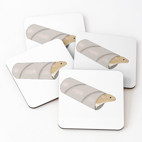Item preview, Cute golden gerbil in a cardboard tube designed and sold by Becky-Marie.