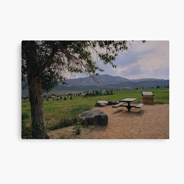 Item preview, View of Forsberg Iron Spring Park picnic area designed and sold by chillbilldill.
