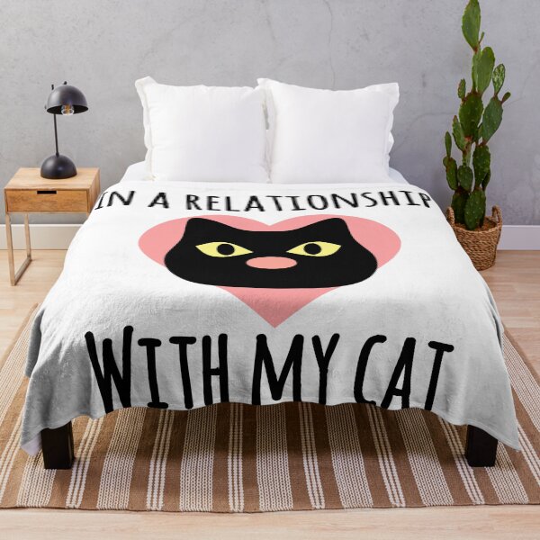 Item preview, In a Relationship with my Cat : Cat lover quote designed and sold by EnzoVectorism.