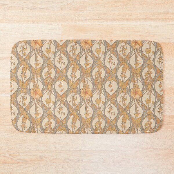 Item preview, Beautiful Art Nouveau Floral Pattern Alphonse Mucha William Morris designed and sold by NouveauPatterns.