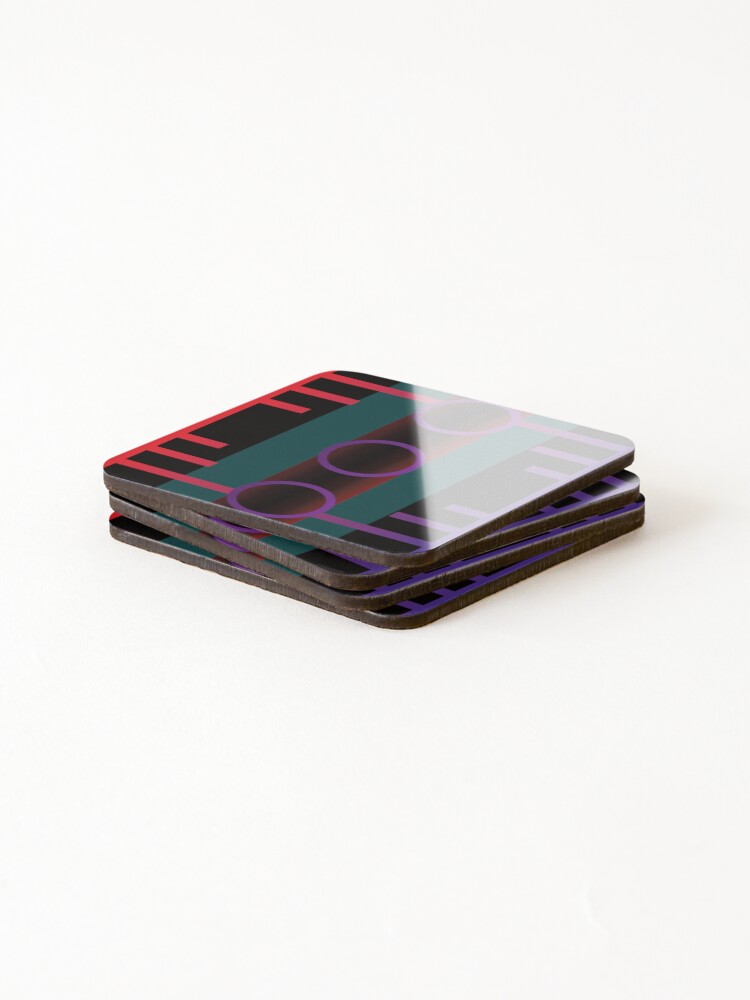Thumbnail 4 of 5, Coasters (Set of 4), Cool Abstract Symmetric Pattern designed and sold by RGSMOOTHFINGER.