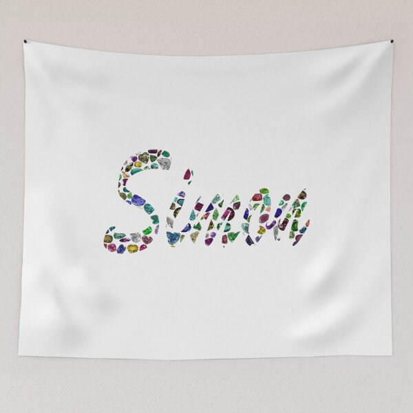 Item preview, The name SIMON made with Gemstones designed and sold by DigitalGemArt.