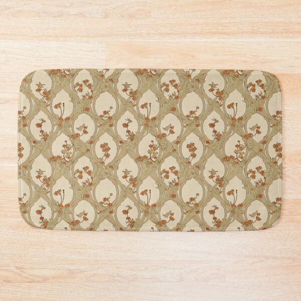 Item preview, Wonderful Art Nouveau Floral Pattern Alphonse Mucha William Morris designed and sold by NouveauPatterns.