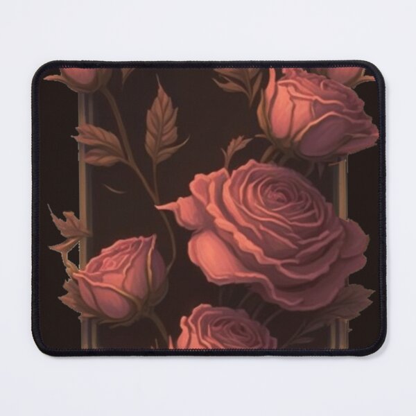 Item preview, Dark background Vintage rose frame designed and sold by faewildlingart.
