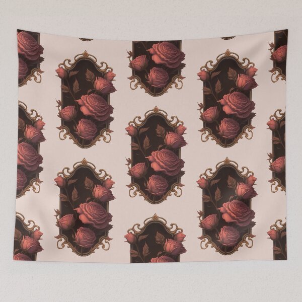 Item preview, Light background Vintage rose frame designed and sold by faewildlingart.