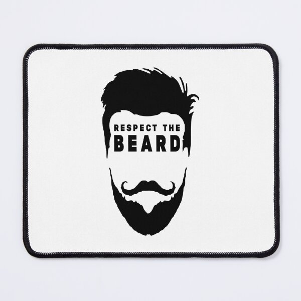 Item preview,  Respect The Beard - Funny Beard Gifts - Black Mustaches - Beard and Mustache designed and sold by Stixdesigns.