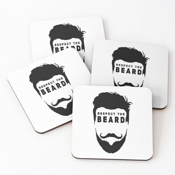 Item preview,  Respect The Beard - Funny Beard Gifts - Black Mustaches - Beard and Mustache designed and sold by Stixdesigns.