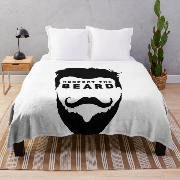 Item preview,  Respect The Beard - Funny Beard Gifts - Black Mustaches - Beard and Mustache designed and sold by Stixdesigns.