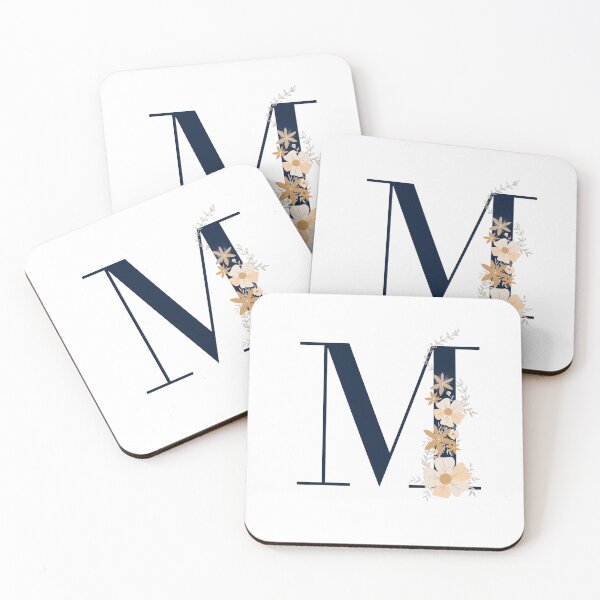 Item preview, Letter M monogram dark blue designed and sold by Bon-mots-jkd.
