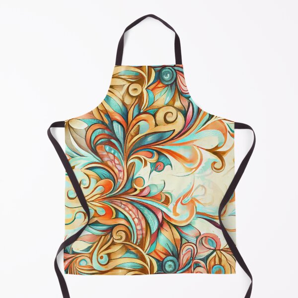 Artikelvorschau, Beautiful Festive Colorful Drawn Pattern Digital Painting entworfen und verkauft von CodeAndColors.