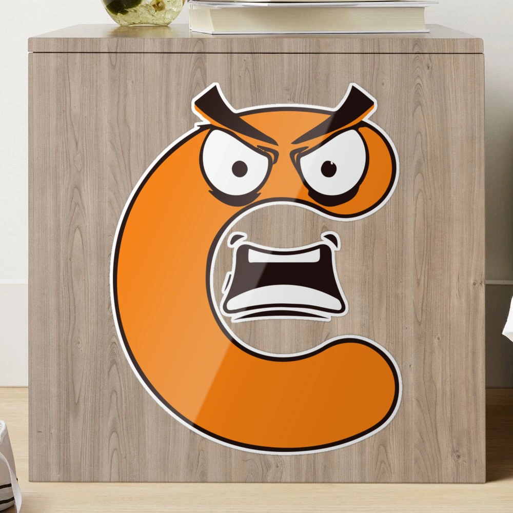 Emotion Letter C Alphabet Lore, Angry Latter Alphabet Lore Greeting Card  for Sale by zackup