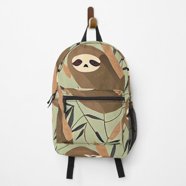 Item preview, Cute Funny Flat Sloth Print Pattern Digital Painting designed and sold by CodeAndColors.