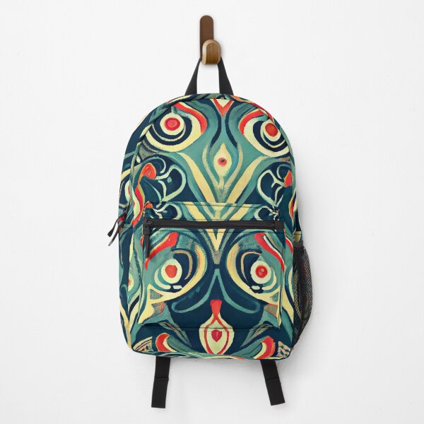 Artikelvorschau, Elegant Flat Vintage Blue Pattern Print Digital Painting entworfen und verkauft von CodeAndColors.