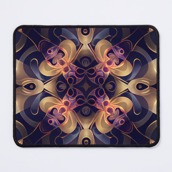Item preview, Fancy Classy Royal Purple and Gold Pattern Print Digital Painting designed and sold by CodeAndColors.
