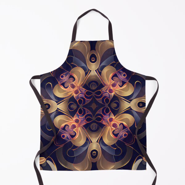 Item preview, Fancy Classy Royal Purple and Gold Pattern Print Digital Painting designed and sold by CodeAndColors.