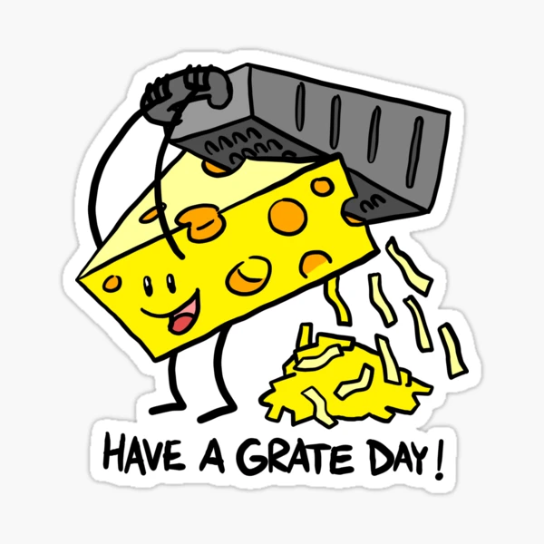 Master Cheese Shredder Sticker for Sale by 84Nerd