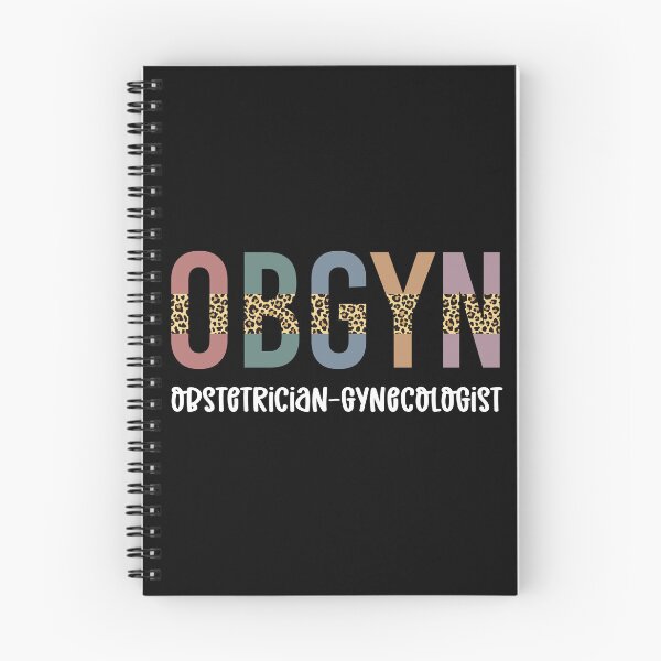 Item preview, OBGYN Obstetrician Gynecologist Leopard Print Typography OBGYN gifts designed and sold by Violet Treasures.