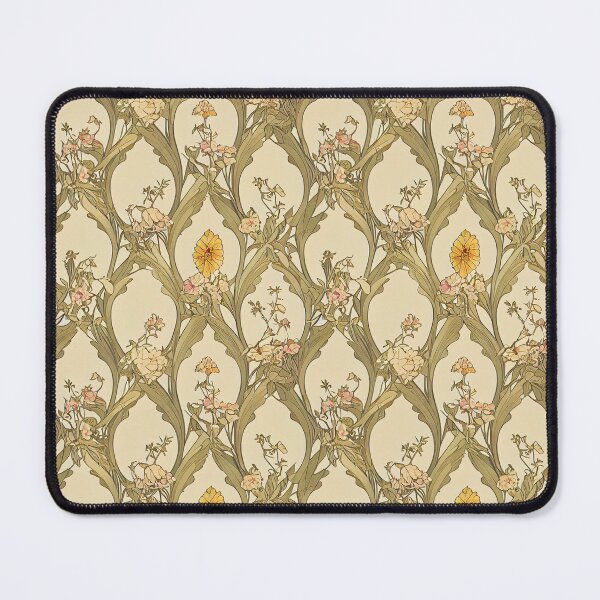 Item preview, Spring Nouveau Floral Pattern Alphonse Mucha William Morris designed and sold by NouveauPatterns.