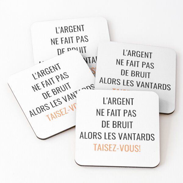 Item preview, Money makes no noise so braggarts shut up designed and sold by printory.