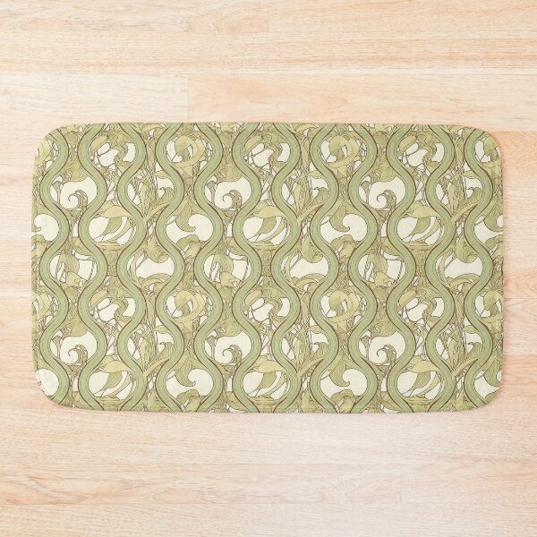 Item preview, Botanical Art Nouveau Floral Pattern Alphonse Mucha William Morris designed and sold by NouveauPatterns.