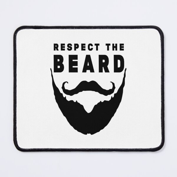 Item preview, Respect The Beard - Funny Beard Gifts - Black Mustaches - Beard and Mustache designed and sold by Stixdesigns.
