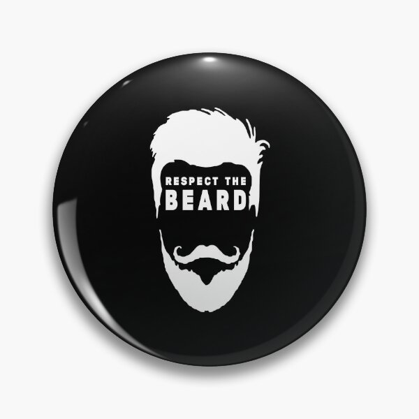 Item preview, Respect The Beard - Funny Beard Gifts - White Mustaches - Beard and Mustache designed and sold by Stixdesigns.