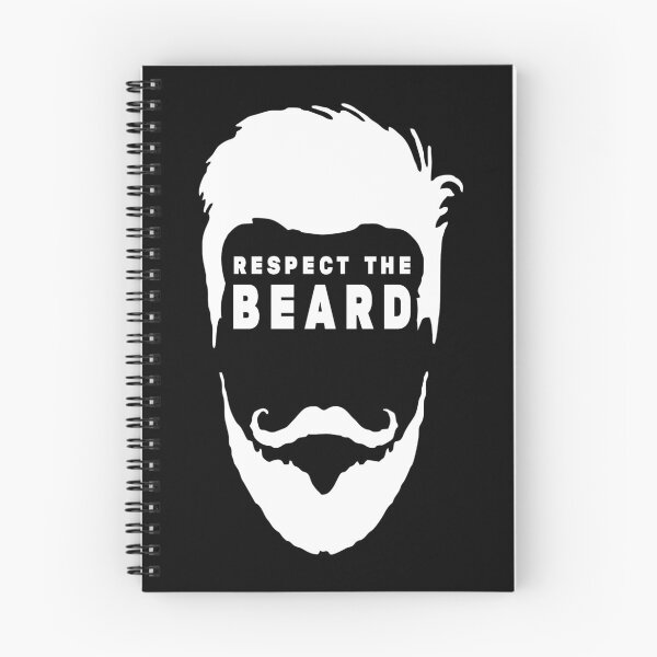 Item preview, Respect The Beard - Funny Beard Gifts - White Mustaches - Beard and Mustache designed and sold by Stixdesigns.