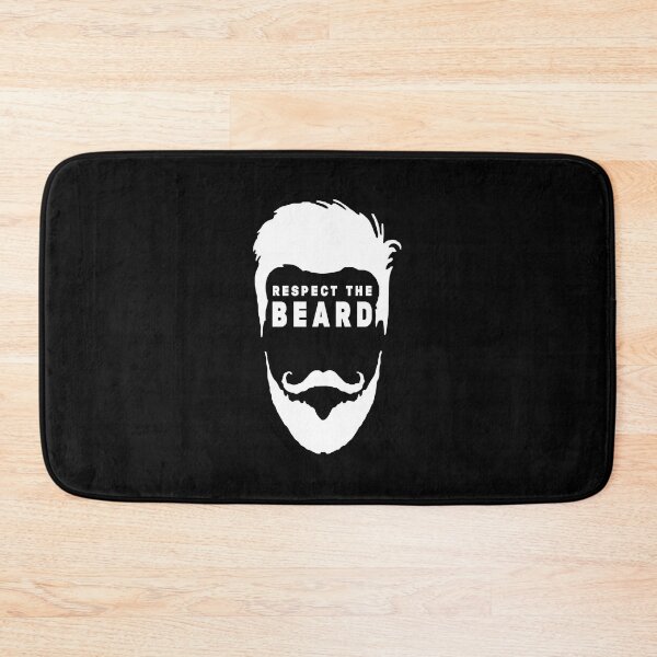 Item preview, Respect The Beard - Funny Beard Gifts - White Mustaches - Beard and Mustache designed and sold by Stixdesigns.