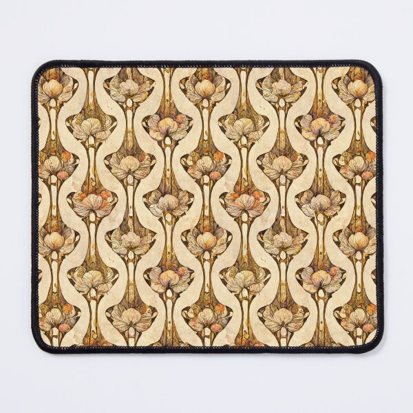 Item preview, Watercolor Floral Art Nouveau Pattern Alphonse Mucha William Morris designed and sold by NouveauPatterns.