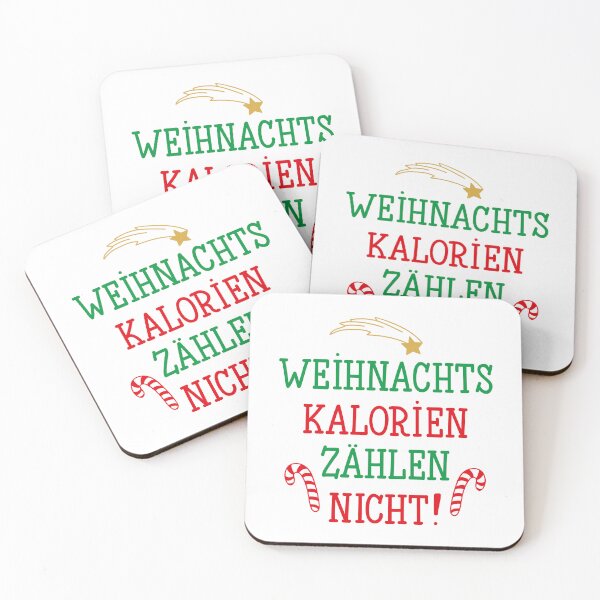Item preview, Weihnachts kalorien zählen nicht. German text: Christmas calories dont count. designed and sold by pidzam4e.