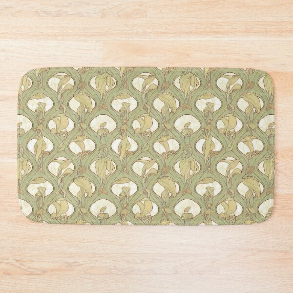 Item preview, Alphonse Mucha Botanical Art Nouveau Pattern William Morris designed and sold by NouveauPatterns.