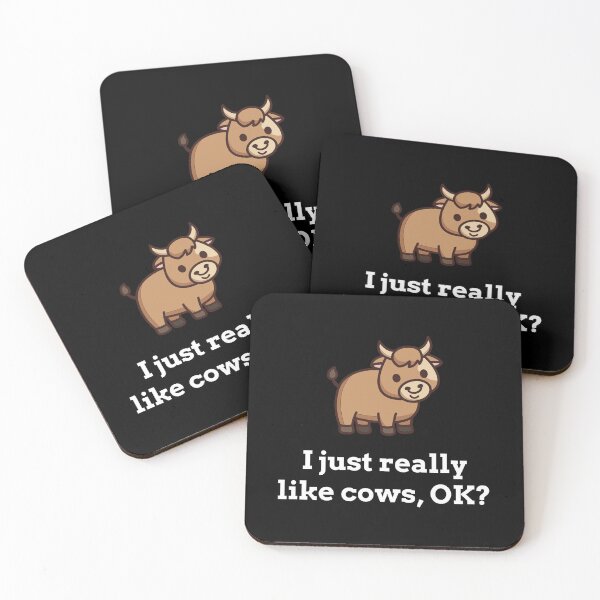 Item preview, I Just Really Like Cows Ok? designed and sold by Epic Tees.