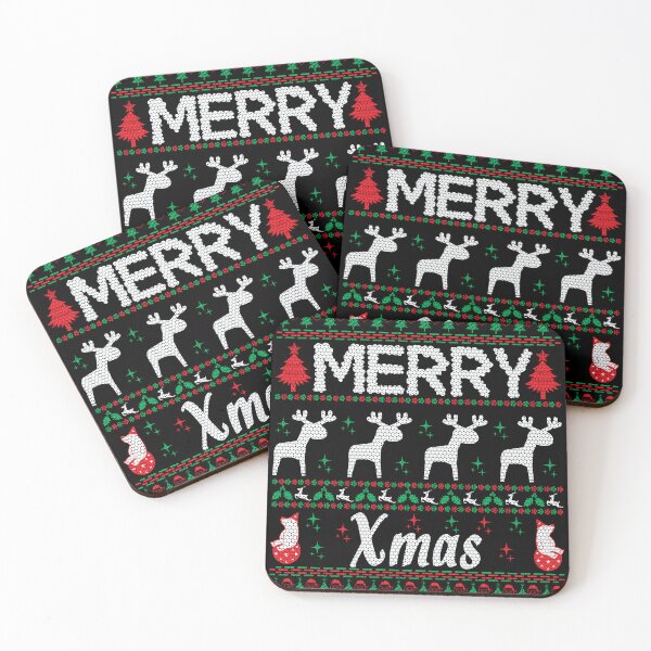 Item preview, Merry Xmas Green Red & White Ugly Christmas Sweather designed and sold by RepublicOfFire.