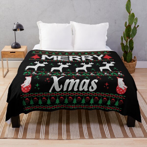Item preview, Merry Xmas Green Red & White Ugly Christmas Sweather designed and sold by RepublicOfFire.