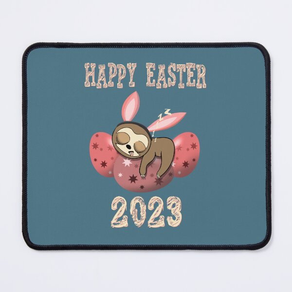Item preview, Happy Easter 2023 sleepy rabbit sloth designed and sold by TipTopTapo.