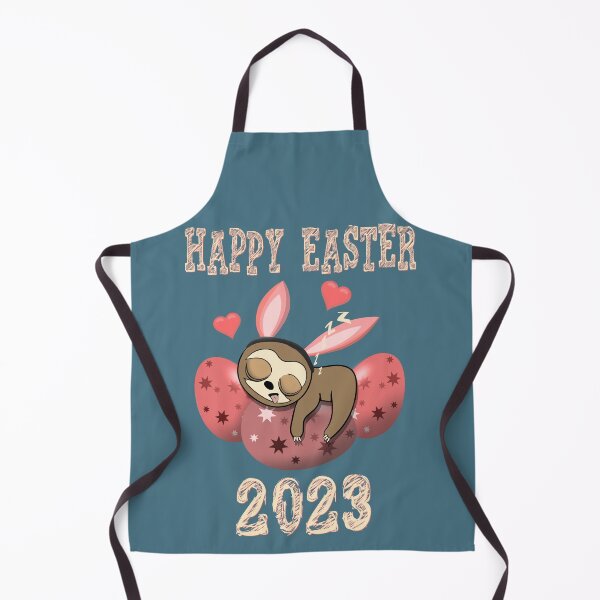 Item preview, Happy Easter 2023 sleepy rabbit sloth hearts designed and sold by TipTopTapo.