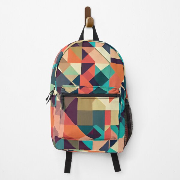 Artikelvorschau, Modern Flat Geometric Colorful Pattern Print Digital Painting entworfen und verkauft von CodeAndColors.