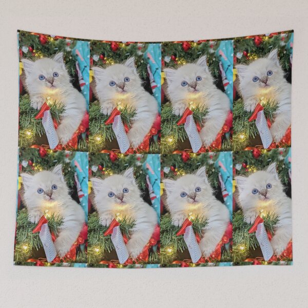 Item preview, Sweet Christmas ragdoll kitten designed and sold by Fluffycat2020.