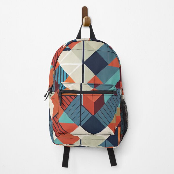Item preview, Modern Flat Geometric Striped Design Pattern Digital Painting designed and sold by CodeAndColors.