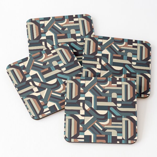 Artikelvorschau, Modern Clean Mute Geometric Print Pattern Digital Painting entworfen und verkauft von CodeAndColors.