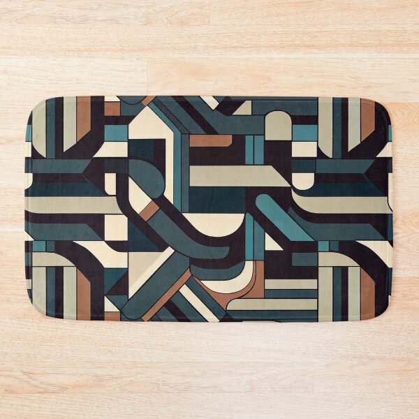 Aperçu de l'œuvre Modern Clean Mute Geometric Print Pattern Digital Painting créée et vendue par CodeAndColors.